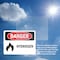 Signmission Hydrogen Danger Sign, Vinyl Decal, 10in W x 7in L, 2PK OS-2PACK-DS-D-710-L-1368 - alternate 6